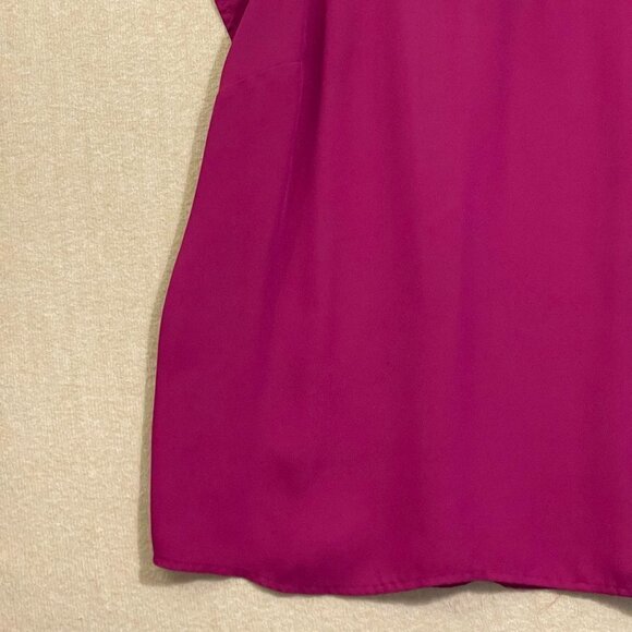 Maurices Blouse Women's 1 Burgundy Cap Sleeve - Picture 3 of 11